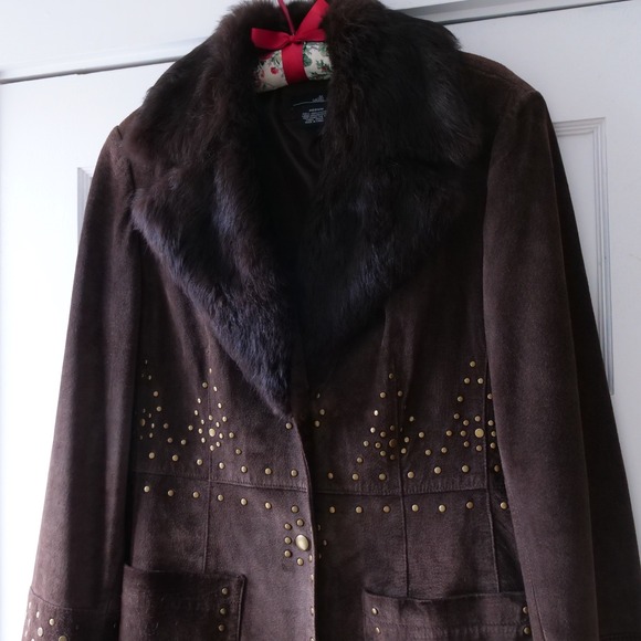 SOLD ✨ please do not purchase ✨Y2K Willi Smith boho brown suede leather coat - Picture 10 of 12